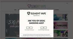 Desktop Screenshot of elementvape.com
